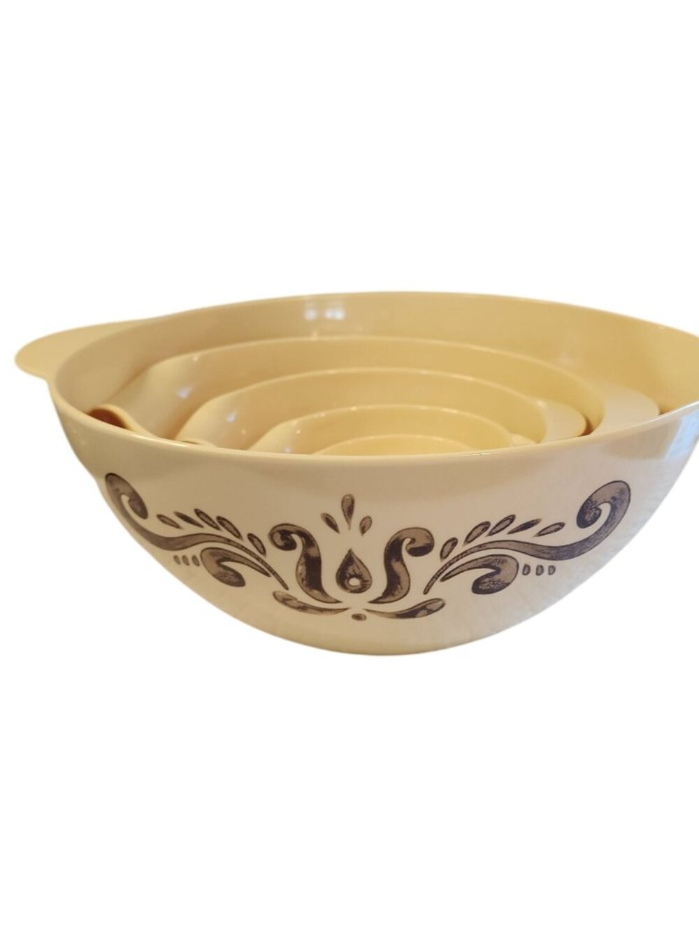 Vintage Eurita Reston Lloyd Melamine Nesting Mixing Bowls Set of 5 1970s Matches
